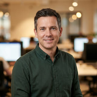 Daniel Carter, oppført som teknologidirektør hos Selje Vermolund, i et profilbilde